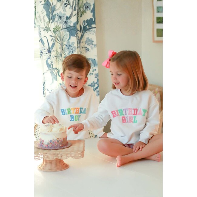 Birthday Boy Sweatshirt, White - Sweatshirts - 3