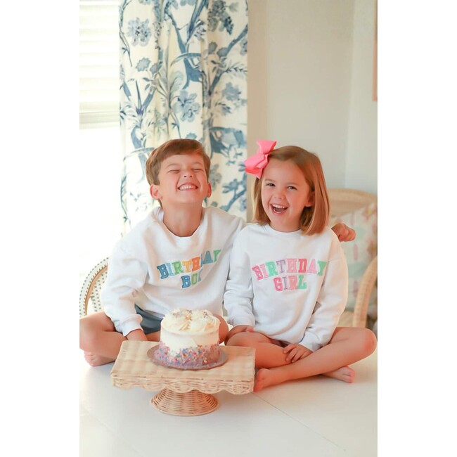 Birthday Boy Sweatshirt, White - Sweatshirts - 5
