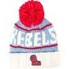Ole Miss Rebels Bobble Hat, Powder Blue/Red - Winter Hats - 1 - thumbnail