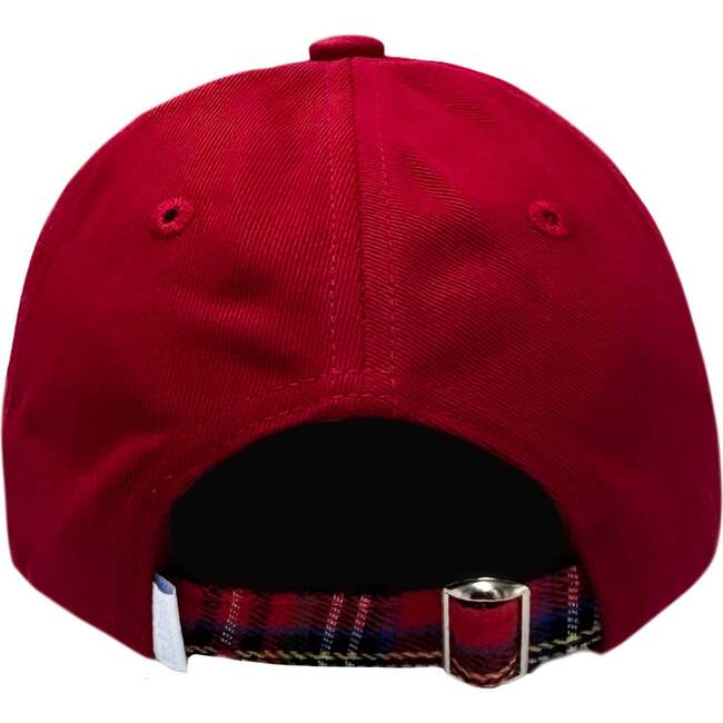 Snowman Baseball Hat. Red