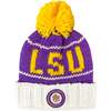 LSU Tigers Bobble Hat, Purple/Yellow - Winter Hats - 1 - thumbnail