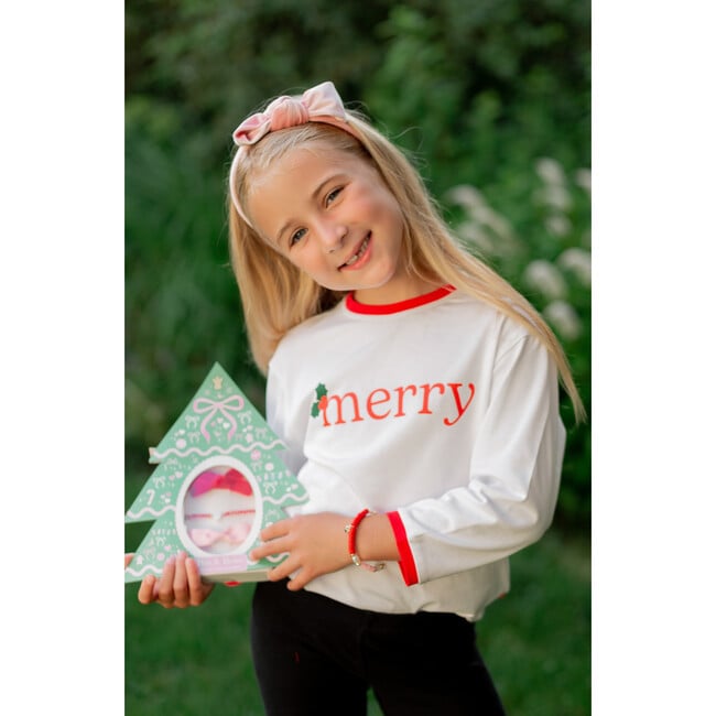 Velvet Bow Headband, Red - Headbands - 4