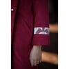 Colette Pea Coat, Burgundy - Coats - 4 - thumbnail