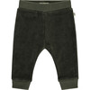 Velvet Pull On Pant, Basil - Pants - 1 - thumbnail