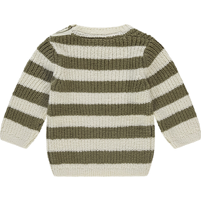 Stripe Knit Sweater, Army