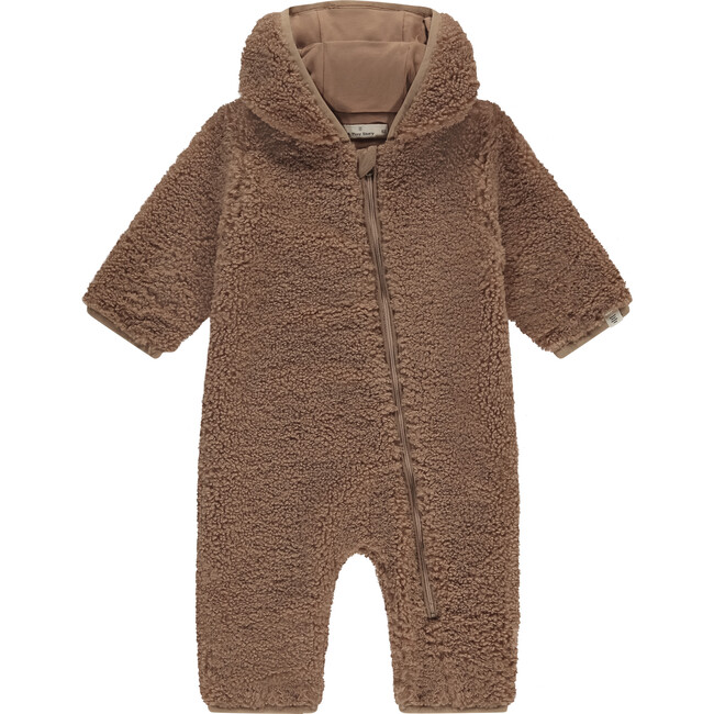Soft Fleece Plush Teddy Romper, Cookie