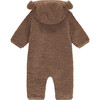 Soft Fleece Plush Teddy Romper, Cookie - Rompers - 2