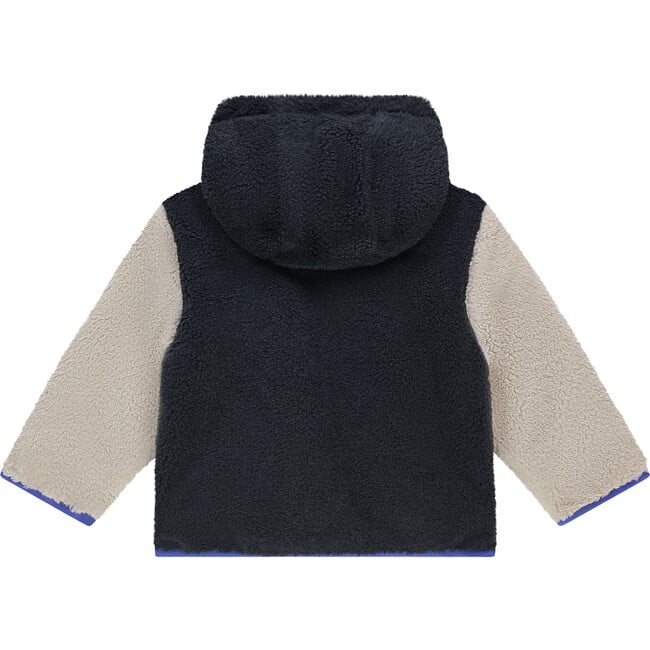 Reversible Colorblock Soft Fleece Jacket, Army