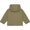 Reversible Colorblock Soft Fleece Jacket, Army - Jackets - 4 - thumbnail