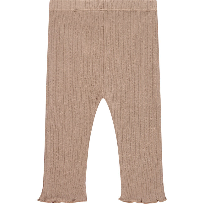 Pointelle Legging, Sepia