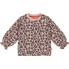 Leopard Print Sweatshirt, Blossom - Sweatshirts - 1 - thumbnail