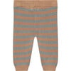 Knit Striped Legging, Cookie - Leggings - 2 - thumbnail