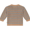 Knit Striped Sweater, Cookie - Sweaters - 2 - thumbnail