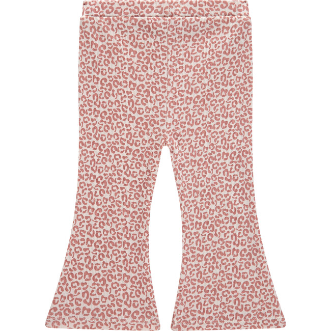 Leopard Print Flare Legging, Cloud
