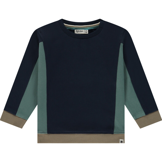 Colorblock Sweatshirt, Dark Blue