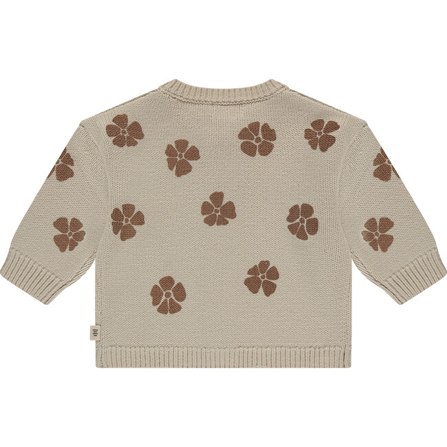 Knit Floral Cardigan, Snow