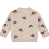 Floral Pullover Sweater, Nude - Sweaters - 2 - thumbnail