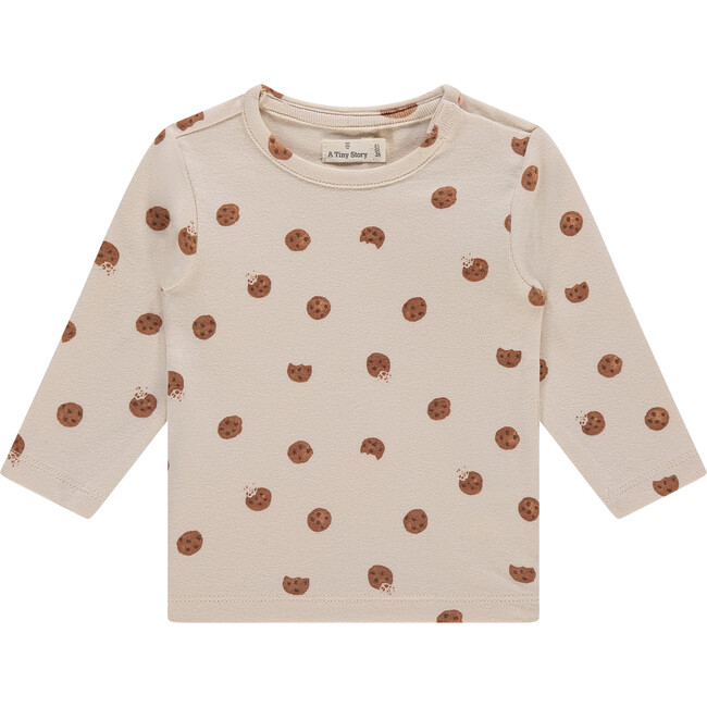 Cookie Print Long Sleeve, Snow