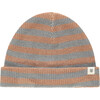 Chunky Knit Striped Hat, Cookie - Hats - 1 - thumbnail