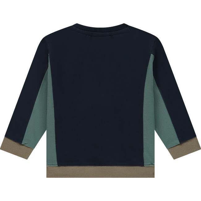 Colorblock Sweatshirt, Dark Blue