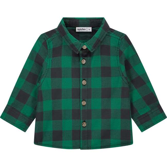 Check Button Up Shirt, Turtle