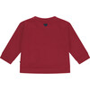 Bow Embellished Crewneck, Scarlet - Sweatshirts - 2
