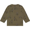 Allover Yoga Sloth Long Sleeve, Army - T-Shirts - 2