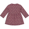 Allover Floral Dress, Burgundy - Dresses - 2 - thumbnail