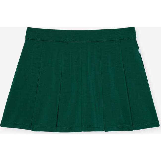 Varsity Green French Terry Pleated Skort Green