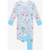 Steve Convertible One Piece Blue - Rompers - 1 - thumbnail