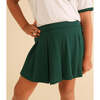 Varsity Green French Terry Pleated Skort Green - Skirts - 2