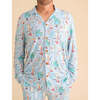 Steve Men's Luxe Pajama Pant Set Blue - Pajamas - 2