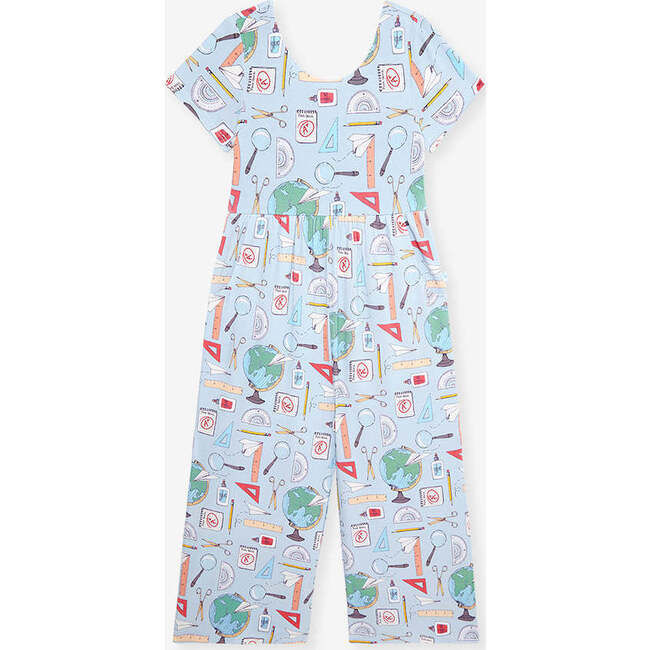 Steve Scoop Back Jumpsuit Blue