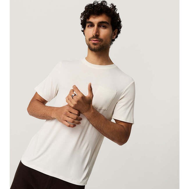 Vanilla Men's Pocket Tee White