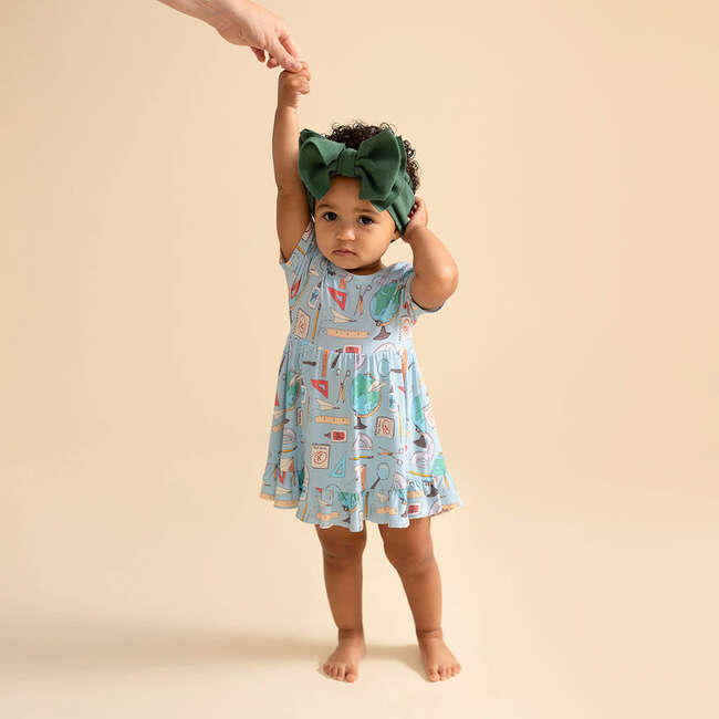 Steve Ruffled Twirl Bodysuit Dress Blue - Dresses - 3