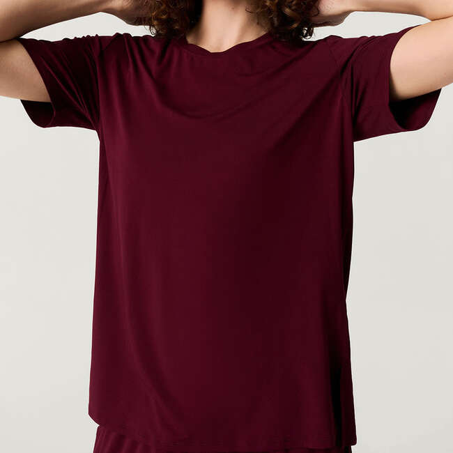 Sangria Women's Loose Tee Red