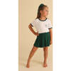 Varsity Green French Terry Pleated Skort Green - Skirts - 4