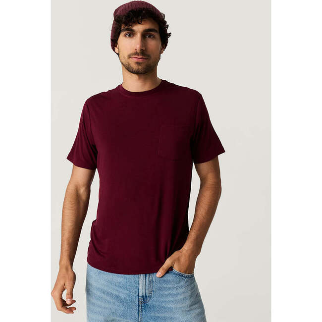 Sangria Men's Pocket Tee Red