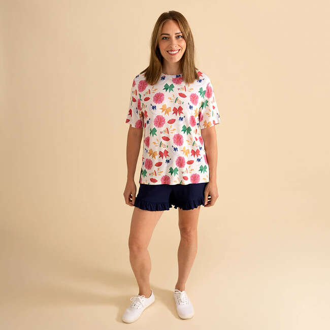 Sabrina Women's Loose Tee Beige