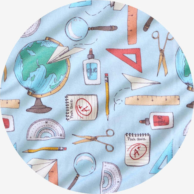 Steve Collared Henley Shortall Blue - Rompers - 5