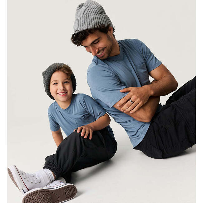 Slate Men's Pocket Tee Blue - T-Shirts - 4