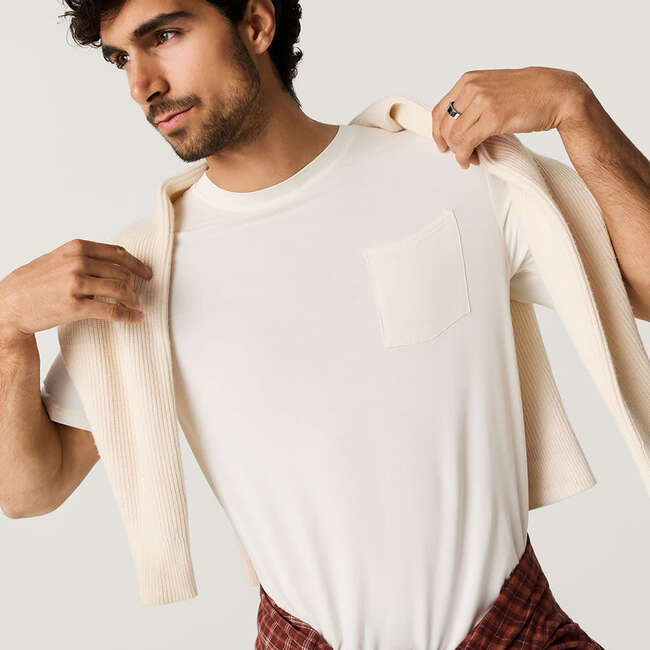 Vanilla Men's Pocket Tee White - T-Shirts - 4