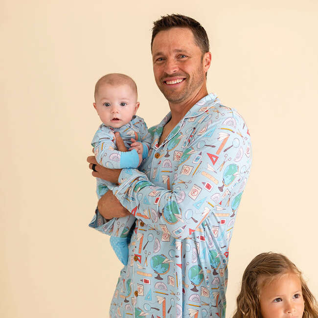 Steve Men's Luxe Pajama Pant Set Blue - Pajamas - 6