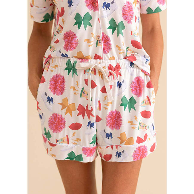 Sabrina Women's Luxe Pajama Short Set Beige - Pajamas - 5