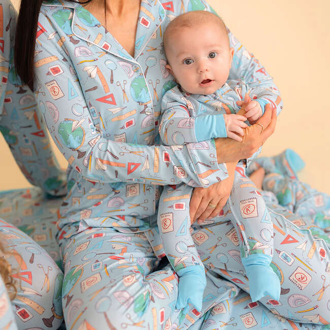 Steve Women's Luxe Pajama Pant Set Blue - Pajamas - 6