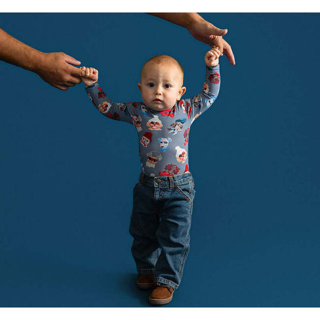 Quinlyn Classic Bodysuit Blue - Onesies - 3