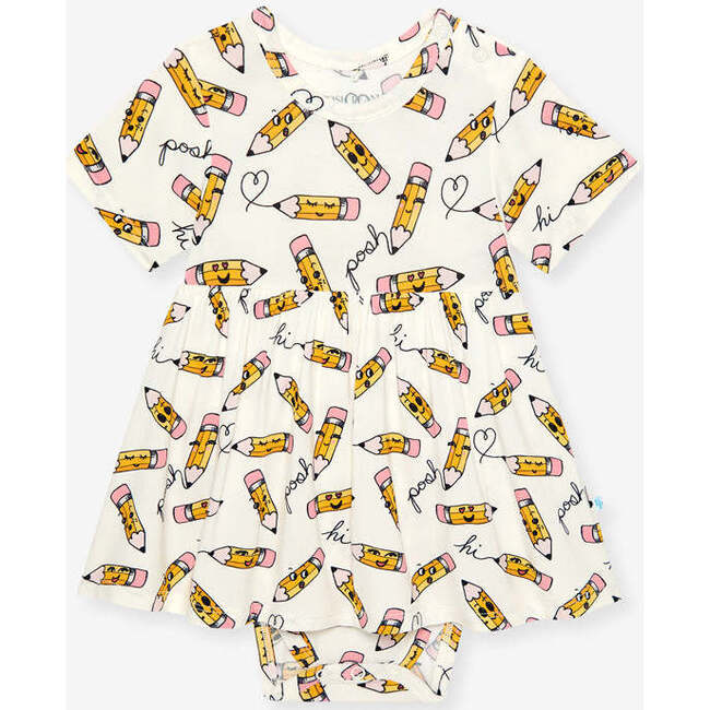 Posh Pencils Bodysuit Dress Beige