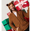 Merry Reindeer Men's Cuddle Zip Jacket Brown - Sweatshirts - 1 - thumbnail