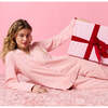 Powder Pink Women's Flannelette Pajama Set Pink - Pajamas - 3