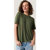 Olive Women's Loose Tee Green - T-Shirts - 2 - thumbnail